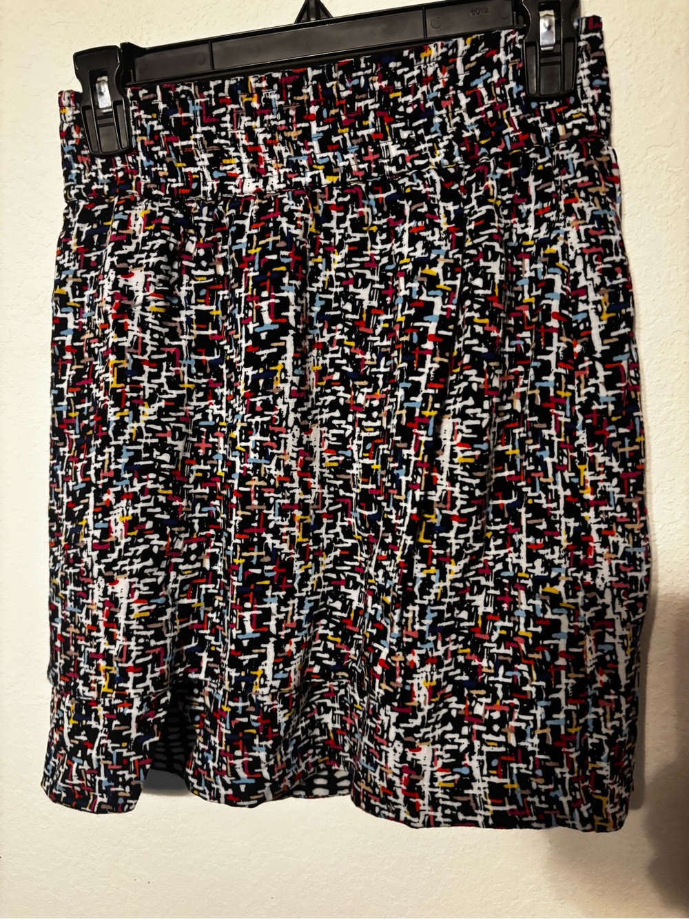 CAbi Reversible 4-in-1 Wrap Skirt Top Style 228 XS Multicolor Abstract Print